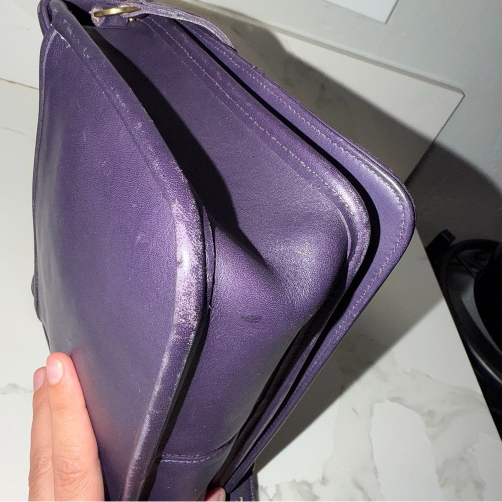 Vintage Coach Tribeca Flap (EGGPLANT) - Picture 10 of 16